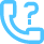 A blue question mark on a black background