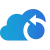 A blue blob of water is shown on the screen.